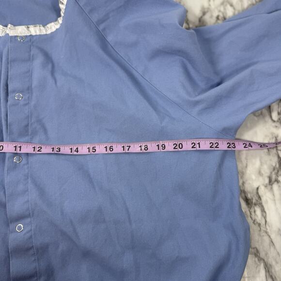 Long Sleeve Reversible Scrub Jacket Large Blue Encompass Surgeon Doctor Costume - Picture 5 of 5